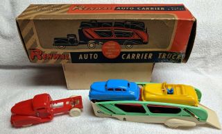 79 Renwal Auto Carrier W/ Box & 4 Cars