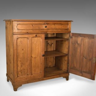Antique Pine Cupboard,  English,  Victorian,  Cabinet,  Pitch Pine Circa 1880 5