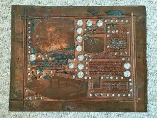 Vintage Copper Printing Plate: Kodak X - Ray/bone Cyst Ad,  60 - 70 Years Old