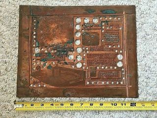 Vintage Copper Printing Plate: KODAK x - ray/bone cyst ad,  60 - 70 years old 3