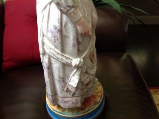 ANTIQUE FRENCH PORCELAIN FIGURE OF A WOMEN CIRCA 1860 WOW 9