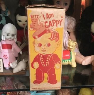 VTG 40s 50s Brite Eyed Kids Doll Cuddles Irwin Rubber Squeaky Toy Kewpie 5