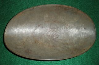 Antique Oval Tin Country Store Candy Scale Tray Pan 3
