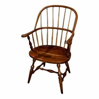 Vintage Leopold Stickley Solid Cherry Windsor Style Chair