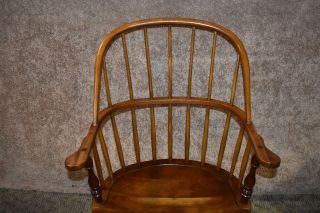 Vintage Leopold Stickley Solid Cherry Windsor Style Chair 4