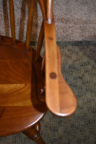 Vintage Leopold Stickley Solid Cherry Windsor Style Chair 5