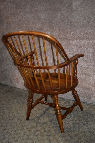 Vintage Leopold Stickley Solid Cherry Windsor Style Chair 8