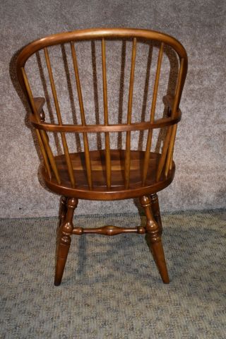 Vintage Leopold Stickley Solid Cherry Windsor Style Chair 9