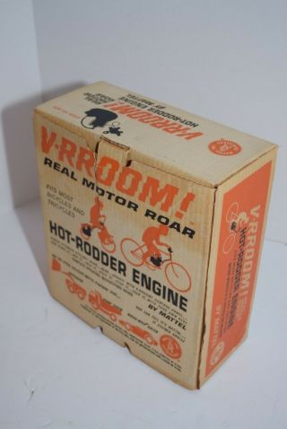 Vintage 1963 Mattel V - RROOM Hot - Rodder Engine - MIB - 10
