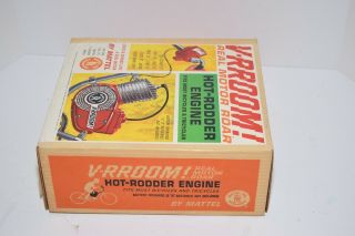 Vintage 1963 Mattel V - RROOM Hot - Rodder Engine - MIB - 11