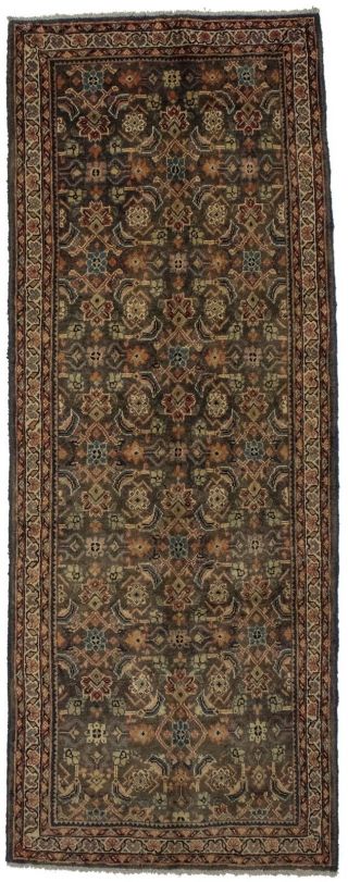 Hand Knotted Tribal 4x10 Semi Antique Persian Runner Hallway Rug Oriental Carpet