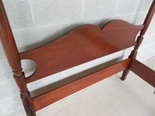 BIGGS Chippendale Style Mahogany Full Size Poster Bed 2