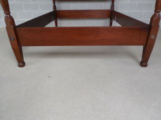 BIGGS Chippendale Style Mahogany Full Size Poster Bed 4