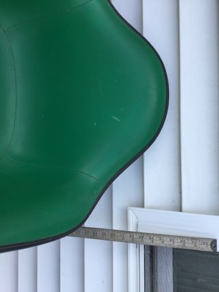 Vtg 1971 Eames Herman Miller RARE Green Foam Rubber Fiberglass Arm Shell Chair 12