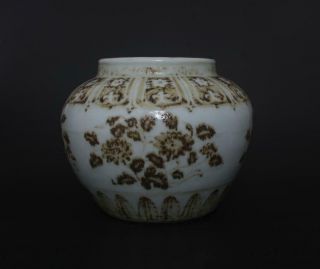 Perfect Antique Chinese Porcelain Famille - Rose Jar Pot - Chrysanthemum