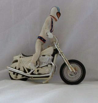 Evel Knievel 1st Edition Stunt Cycle & Action Figure Ram Horn Helmet Ideal 1972