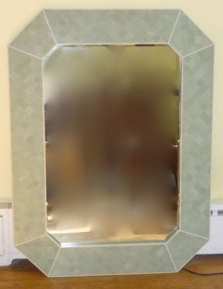 Stunning Chic Vintage Maitland Smith Octagonal Tessellated Mirror
