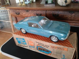 1967 Ford Mustang Fastback Amf Dealer Model Car And Box -