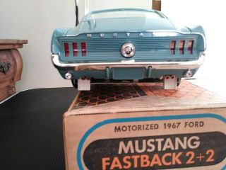 1967 Ford Mustang Fastback AMF dealer Model Car and box - 3