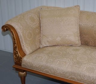 VINTAGE GOLD LEAF PAINTED REGENCY FRENCH STYLE THREE SOFA ORNATE CONTINENTAL 10