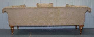 VINTAGE GOLD LEAF PAINTED REGENCY FRENCH STYLE THREE SOFA ORNATE CONTINENTAL 11