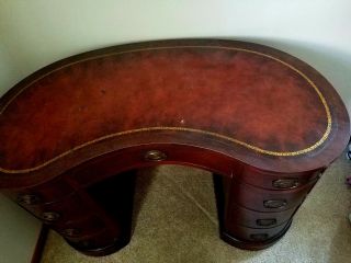 Vintage Maddox Kidney shaped desk 3