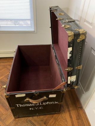 Rare Antique Thomas J Lipton,  Inc.  Steamer Trunk.  Previous Art Gallery Curation 9