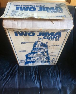 Vintage 1979 Marx Iwo Jima Giant Playset Complete w/ Instructions Box 9