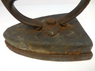 ANTIQUE / VINTAGE HOODS PATENT 1867 SOAPSTONE SAD IRON 3