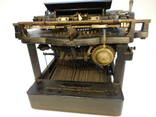 ANTIQUE / VINTAGE REMINGTON UPSTRIKE TYPEWRITER,  SERIAL 151296,  OLD MACHINE 6