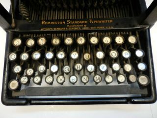 ANTIQUE / VINTAGE REMINGTON UPSTRIKE TYPEWRITER,  SERIAL 151296,  OLD MACHINE 8