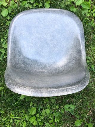 (2) Vintage Herman Miller Elephant Hide Gray Shell Chair Chairs - Rare - 10