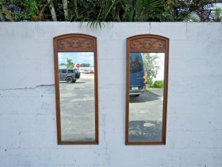 French Hand Carved Tall Wall Bathroom Vanity Mirrors By Thomasville 9198