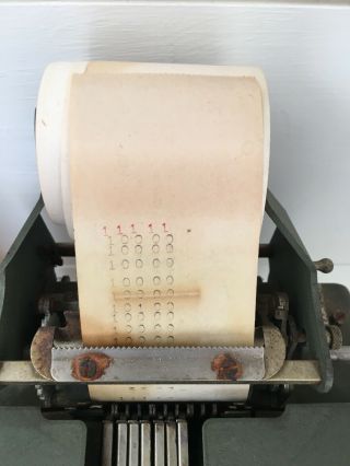 Vintage R C Allen Business Machine Adding Machine With Cover 11