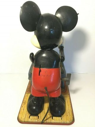 Vintage 1950s Marx Linemar Tin MICKEY MOUSE Xylophone Player 3
