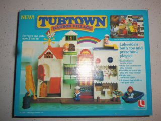 Lakeside Tubtown Harbor Village Complete Bath Toy Tub Town