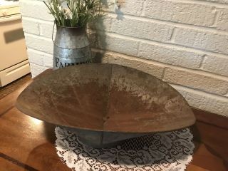 Vintage Antique General Store Galvanized Scale Pan Hardware Tray 2