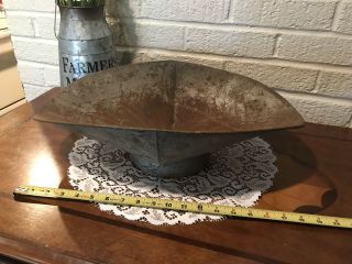 Vintage Antique General Store Galvanized Scale Pan Hardware Tray 5