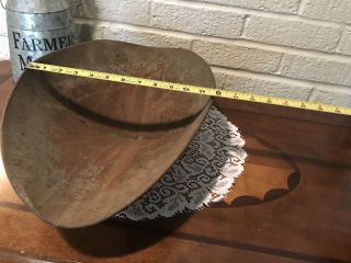 Vintage Antique General Store Galvanized Scale Pan Hardware Tray 6