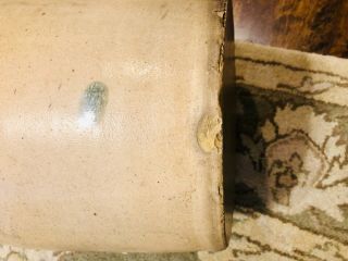 Antique mid 19th C.  Salt Glazed Jug marked Nichols & Boynton/Burlington VT 7