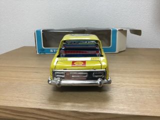 TIN TOY RACE CAR FORD CAPRI WITH BOX MADE IN JAPAN BY YONE 1969. 5