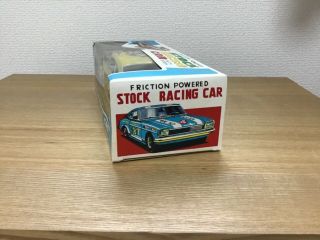 TIN TOY RACE CAR FORD CAPRI WITH BOX MADE IN JAPAN BY YONE 1969. 9