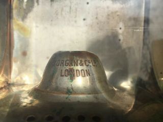 Morgan & Co.  London Carriage Lamps Lanterns Vintage Pair 8