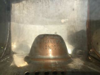 Morgan & Co.  London Carriage Lamps Lanterns Vintage Pair 9