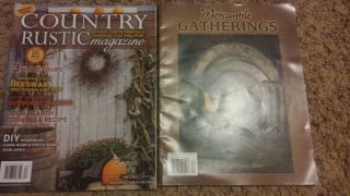 10 Prim Decorating Magazines 4 A Primitive Place,  Premier Issue of County Rustic 4