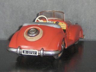 1950s Germany Distler Mercedes - Benz Cabrio Tin Wind Up Car,  3 Days, 3