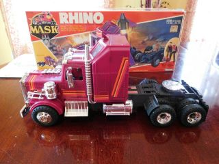 Vintage Toy M.  A.  S.  K.  Rhino Truck,  2 figures,  instructions,  and brochure 2