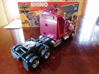 Vintage Toy M.  A.  S.  K.  Rhino Truck,  2 figures,  instructions,  and brochure 5