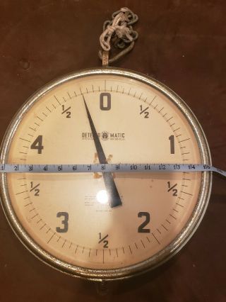Vintage Detecto Double Faced Hanging Scale