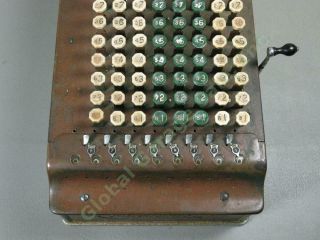 Antique 1930s Felt Tarrant Comptometer J Mechanical Calculator Adding Machine NR 3